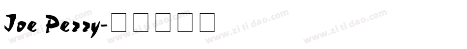 Joe Perry字体转换